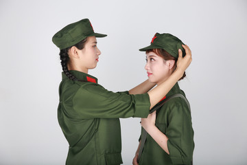 女生红军服装