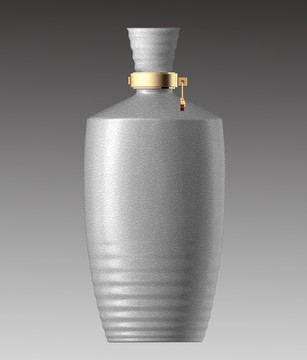 白瓷裂纹釉酒瓶