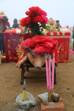 山东青岛即墨周戈庄祭海节