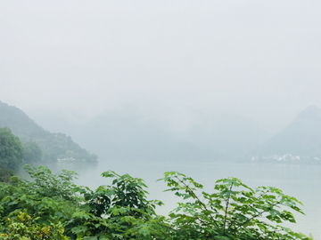 江南烟雨 风景 湖泊