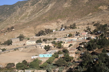 厄立特里亚山地村庄