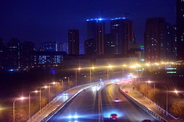 天津海河夜景