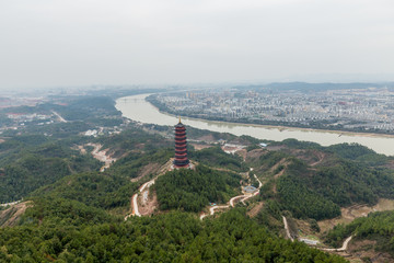 江西赣州赣县杨仙岭风光航拍