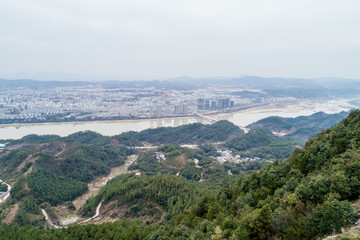 江西赣州赣县杨仙岭风光航拍