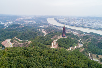 江西赣州赣县杨仙岭风光航拍