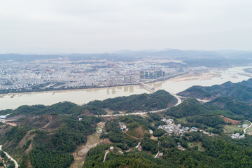 江西赣州赣县杨仙岭风光航拍