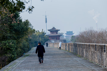 江西赣州古城墙老城墙风光