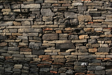 古代建筑碎砖墙