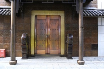 仿古店铺大门