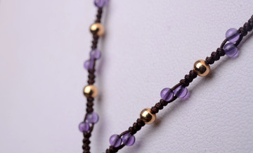紫水晶珠链