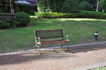 公园休息椅子