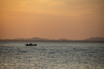 海边夕阳