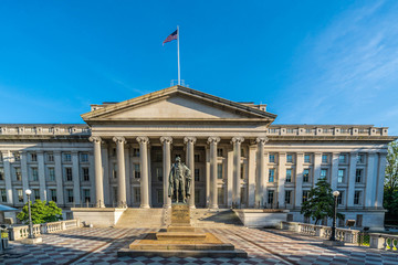 美国财政部建筑风景