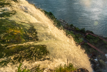 尼亚加拉瀑布的早霞