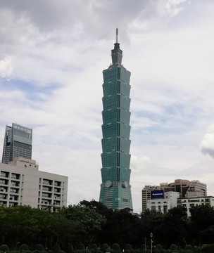 台湾台北101大楼地标性建筑