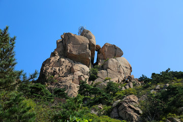 秋季的山东青岛城阳三标山