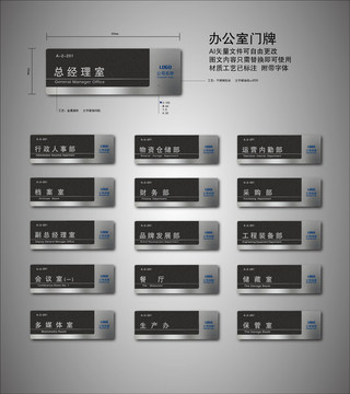 门牌科室牌导视