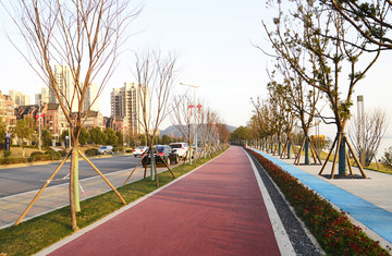 湘江江畔骑行车道