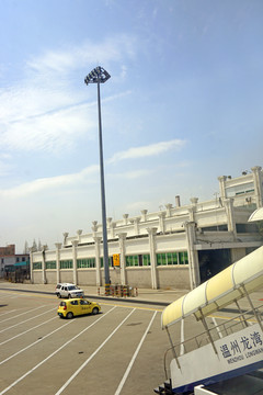 温州机场停机坪和航站楼