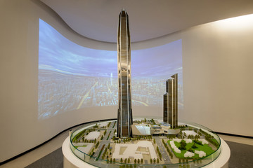深圳平安金融中心建筑沙盘模型
