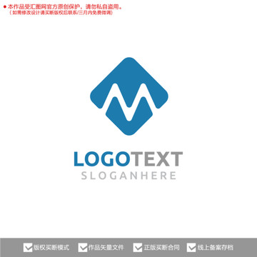 M字母标志logo