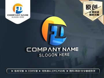 FD字母LOGO设计