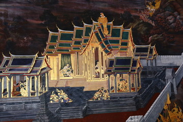 泰国风格佛教壁画