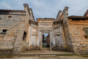 农村祠堂大门