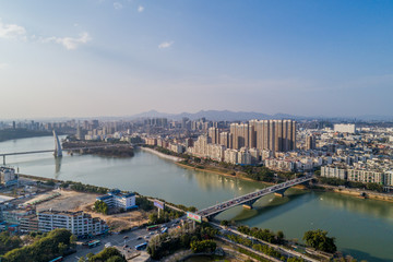 赣州城市全景图