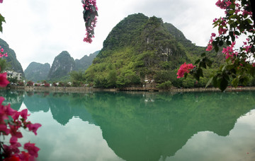 绿水青山布泉河