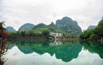 绿水青山布泉河