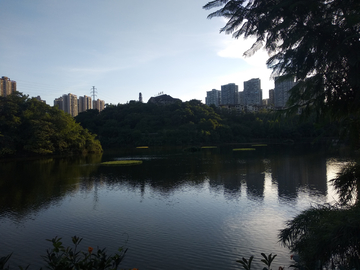 重庆彩云湖湖畔风景