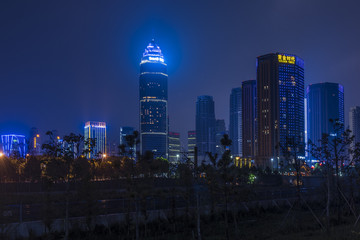 绍兴迪荡夜景