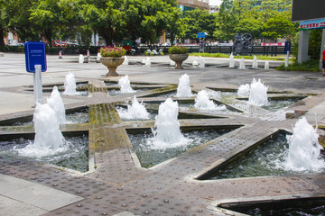 公园喷泉
