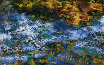 大型抽象山水油画背景