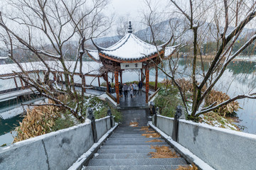 杭州浴鹄湾雪景