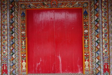 藏式古建大门