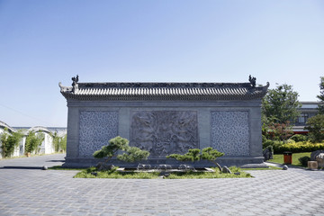 唐语砖雕影壁墙