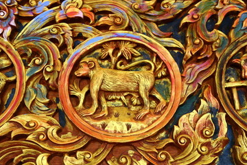 泰国寺庙木雕纹饰