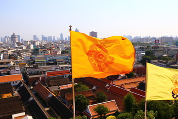 曼谷金山寺彩旗