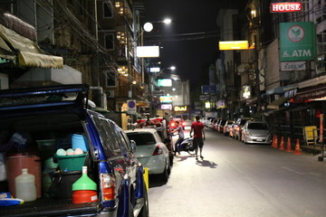 泰国曼谷街头夜景