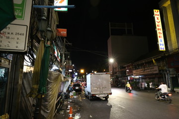 泰国曼谷街头夜景