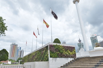 马来西亚风光广场旗帜