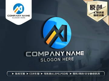 M字母LOGO设计