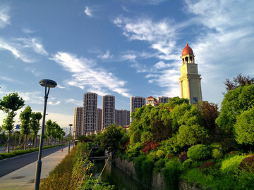 金华保集湖海塘小区风光