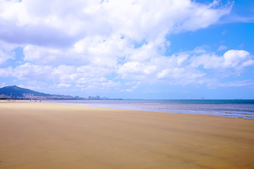 碧海蓝天沙滩海湾