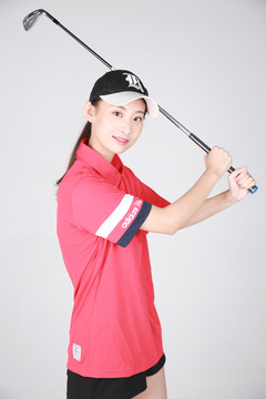 高清美女高尔夫球手