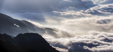 醉美川西轿顶山全景图