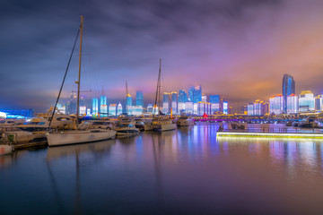 青岛浮山湾夜景