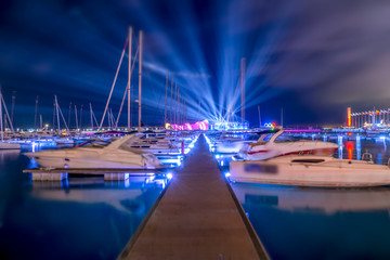 青岛奥帆中心夜景